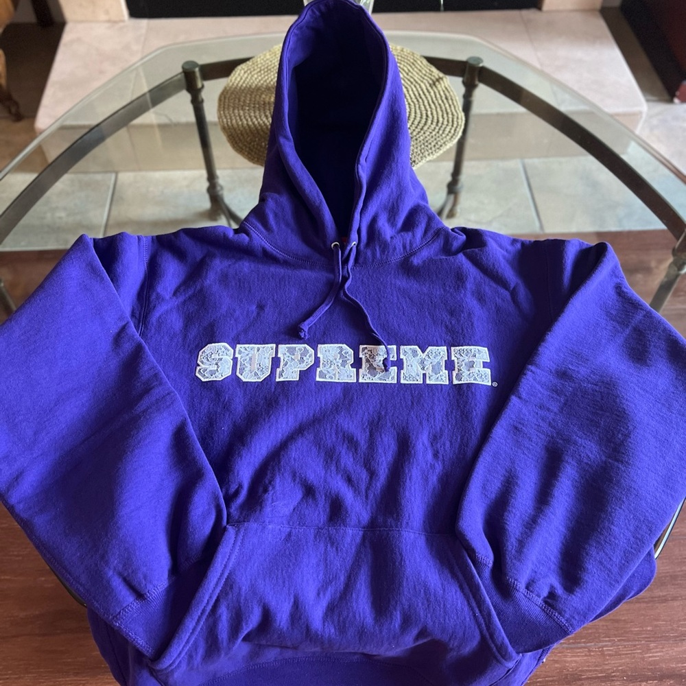 Supreme Hoodie Purple Size M - Picture 3 of 12